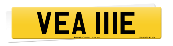 Registration number VEA 111E